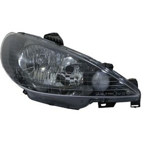 چراغ جلو پژو 206 طرح دودی برند فن آوران سمت راست